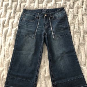Seven7 Gaucho Denim Crop Jeans